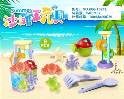 沙滩配件加沙漏(9PCS） - OBL10200306
