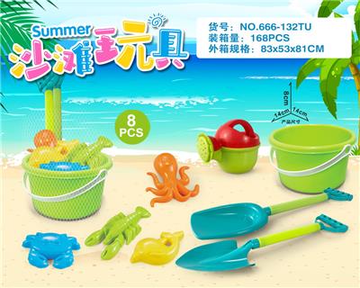 绿桶配沙滩配件(8PCS） - OBL10200311