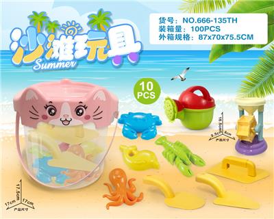 猫桶配沙滩配件+小沙漏(10PCS) - OBL10200346