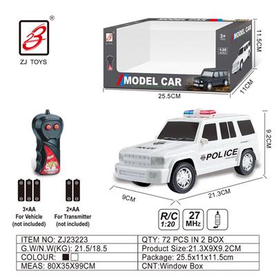 二通遥控警车1:20(丰田LC76）                开窗盒 - OBL10201106