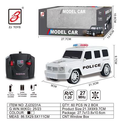 四通遥控警车1:20(奔驰大G)                     开窗盒 - OBL10201128