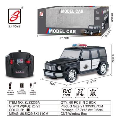 四通阿文遥控警车1:20(奔驰大G)                  开窗盒 - OBL10201131