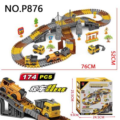 城市拼装工程轨道车174PCS - OBL10201640
