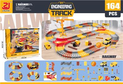 电动工程轨道车、场景拼插轨道 - OBL10201694