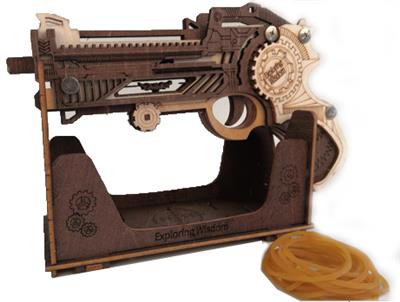 木质DIY组装（光速）模型皮筋手枪 - OBL10203672