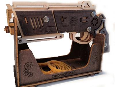 木质DIY组装（战豹）模型皮筋手枪 - OBL10203673
