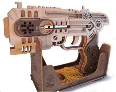 木质DIY组装（太空枪）模型皮筋手枪 - OBL10203674