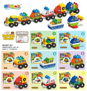萌趣城市交通积木（8款混装） - OBL10203684