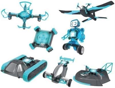  6合1智能玩具儿童DIY科技制作无人机气垫船飞机机器人坦克漂移车 - OBL10204159