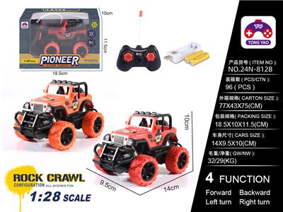 1:28牧马人移印遥控车（包电）带USB槽 - OBL10205309