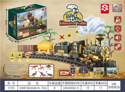 古典编程蒸汽电动轨道火车锂电款 - OBL10208422