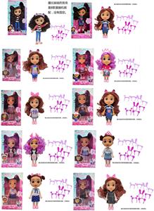 Gabby;s dollhouse  高档6.5寸实身盖比的娃娃屋带耳机【娃娃衣服可以穿的】 - OBL10209337