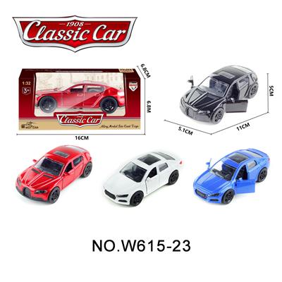 1:36合金回力布加迪（红/黑）雅阁（蓝/白） - OBL10211631