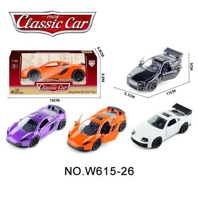 1:36合金回力迈凯伦（橙/紫）速霸（白/黑） - OBL10211637