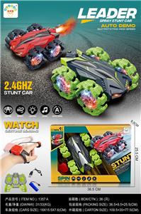 10通1:18，24G爆炸轮双面特技车(包)37V钾电池USB线） - OBL10212734