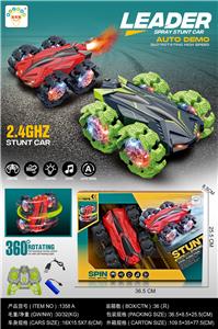 10通1:18，24G爆炸轮双面特技车(包电)3.7V电池USB线 - OBL10212735
