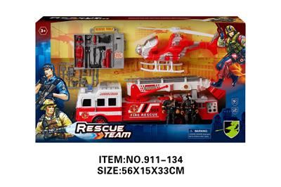 Sets / fire rescue set of / ambulance - OBL10213427