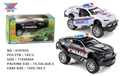 1:32 越野合金警车 回力 开门（1只装） - OBL10213687