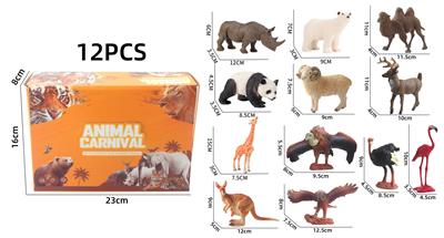 野生动物系列展示盒长颈鹿12PCS - OBL10214424