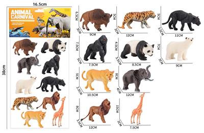 野生动物系列长颈鹿卡头袋装10PCS - OBL10214440