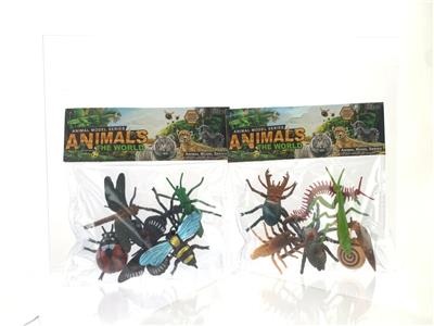PVC喷漆昆虫6只套 混装 - OBL10214976