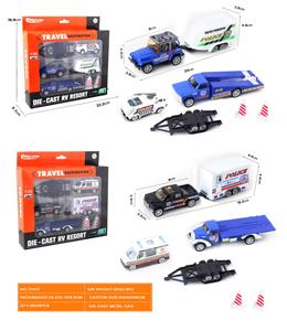 合金旅游房车套装警察系列：2款混装 - OBL10217396