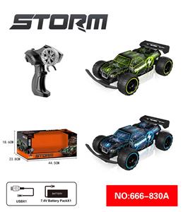 2.4G高速透光遥控车+灯光（包电USB线） - OBL10217837