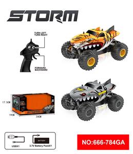 2.4G高速透光遥控车（包电） - OBL10217842