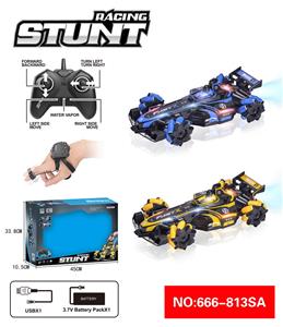 F1侧行特技透光遥控喷烟遥控车+感应手表 - OBL10217852