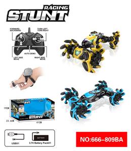 爆炸轮侧行特技扭变遥控车+手表 - OBL10217857