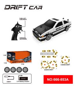 2.4G四驱遥控漂移警车带灯光包电 - OBL10217886