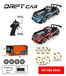 2.4G四驱遥控漂移警车带灯光包电 - OBL10217887