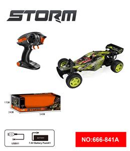 1:10 2.4G四通变速高速遥控车（包电） - OBL10217913