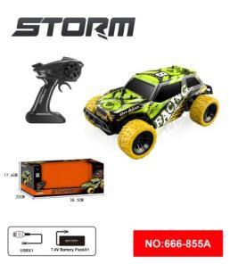 1:18 2.4G四通高速遥控车（包电） - OBL10217914