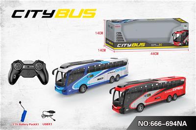 四通遥控巴士+灯光（包电) - OBL10217945