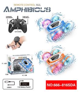 2.4G水陆遥控双面特技车（包电）USB线 2.4G - OBL10217978