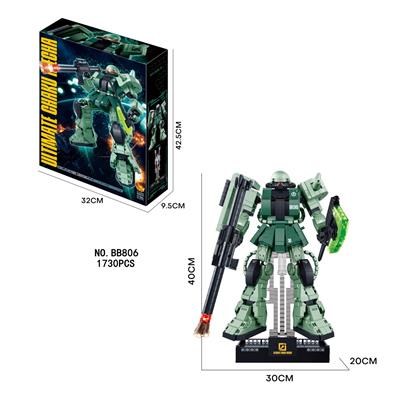 DIY拼装恐龙积木
终极察库机甲(包电1粒LR41纽扣) - OBL10218363