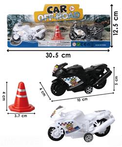 滑行摩托车，2只装+路障 - OBL10218533