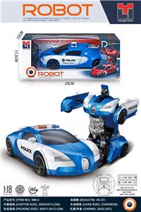 1:18一键变型布加迪仿真警车（不包电） - OBL10219682