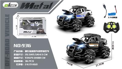 合金侧行猛禽警车越野遥控车 - OBL10220214