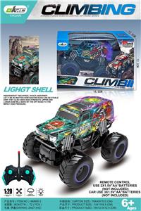 PVC灯光高速喷雾遥控车大脚怪 - OBL10220233