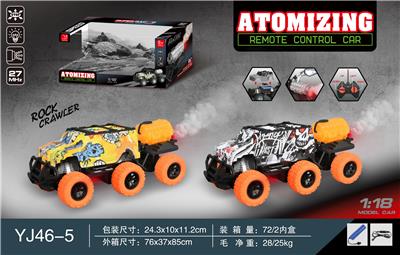 六轮喷雾四通遥控车带灯光（包电） - OBL10220278