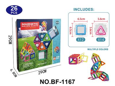 透明磁力片积木套装26PCS - OBL10223172