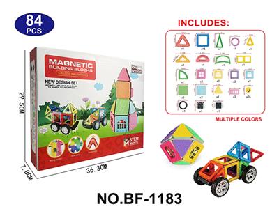 透明磁力片积木套装84PCS - OBL10223189