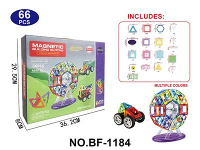 透明磁力片积木套装66PCS - OBL10223190