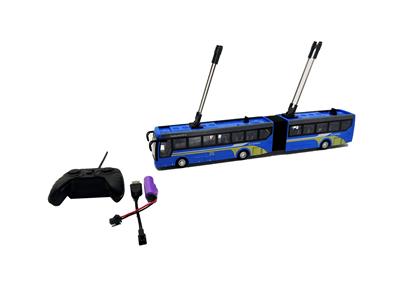 (包电 锂电池)1:32遥控四通带灯光双节节巴士（蓝色） - OBL10224031