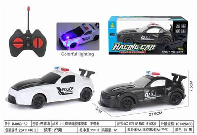 1:18四通遥控车警车 带灯光  不带电 - OBL10224157