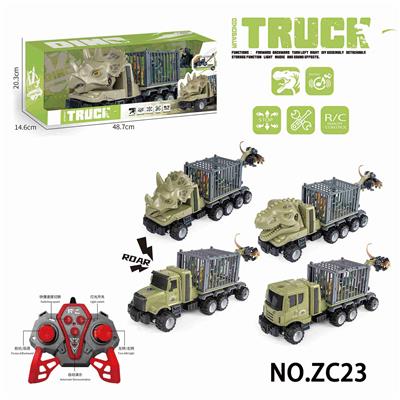 带灯光音乐恐龙拆装遥控车  （2.4G不包电） - OBL10224326