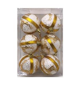 5.5CM圣诞金鹿吊球6PCS - OBL10225785