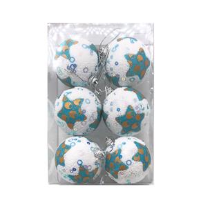 5.5CM圣诞星星吊球6PCS - OBL10225786